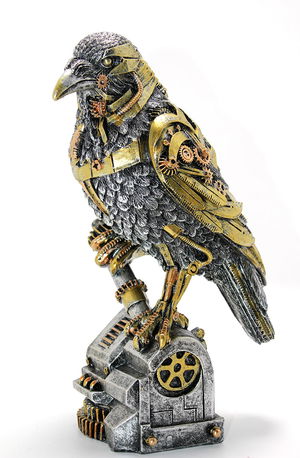 Steampunk Polyester Crow Figure Alk2460