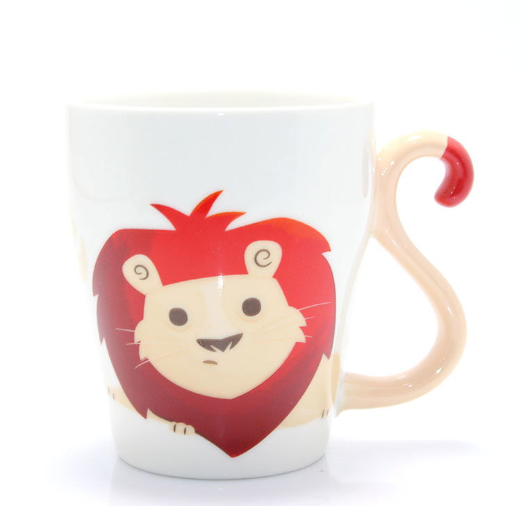 Lion Porcelain Mug Cup Alk1243