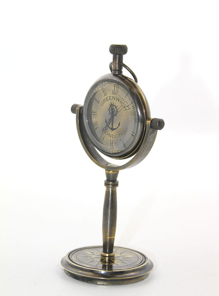 Tabletop Brass Clock 15881