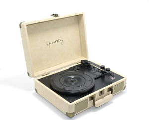 Turntable Record Player with Leather Case Alk2011