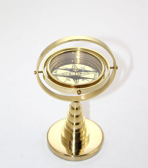 Brass Tabletop Compass 2844