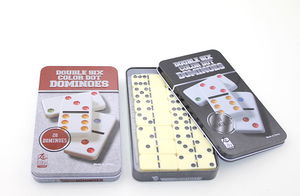 Domino Game with Metal Box Alk1498