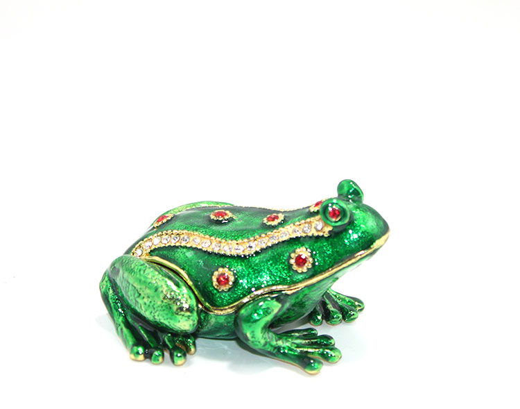 Single Frog with Swaroski Stone Alk1963