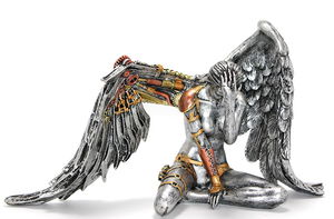 Steampunk Polyester Angel Figure Alk2465