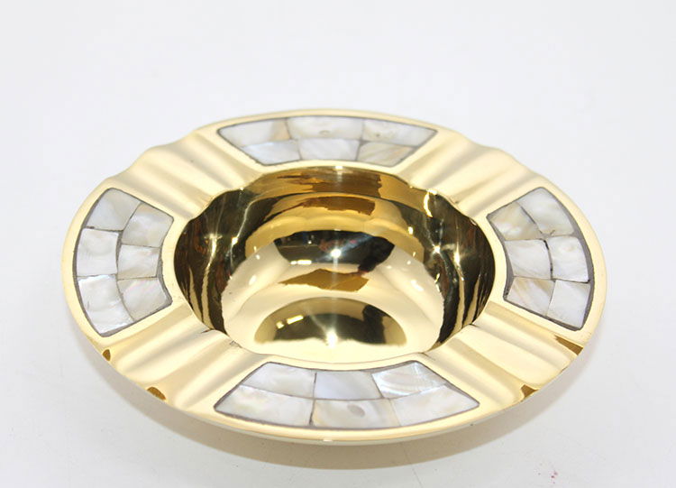 Brass Pearlescent Ashtray 1730