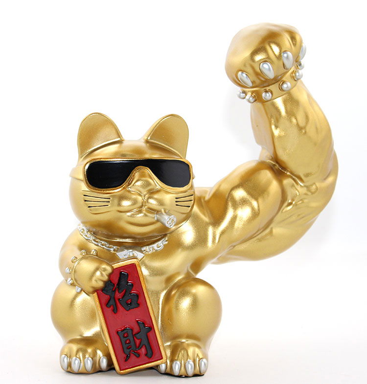 Polyester Lucky Cat Figure Alk2272