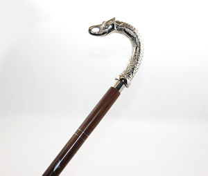 Brass Cane with Elephant Head 9118E