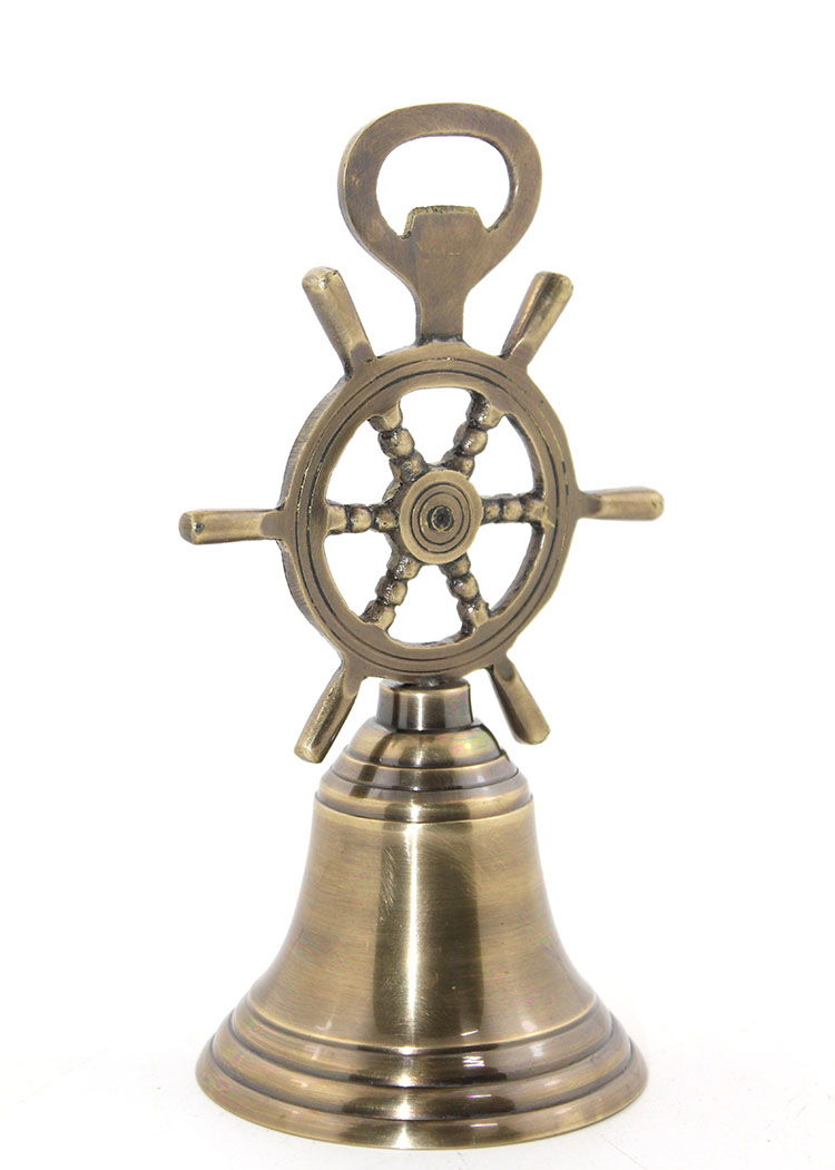 Brass Hand Bell with Rudder NI5614