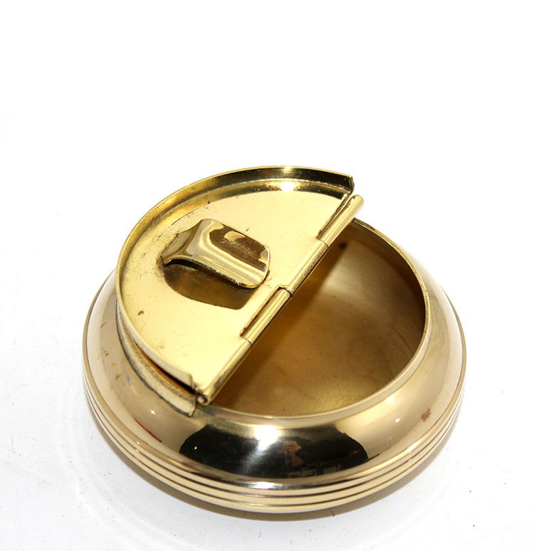 Brass Ashtray with Lid 11347