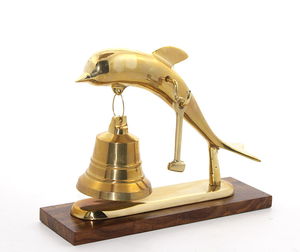 Brass Dolphin Fish Bell 4677A