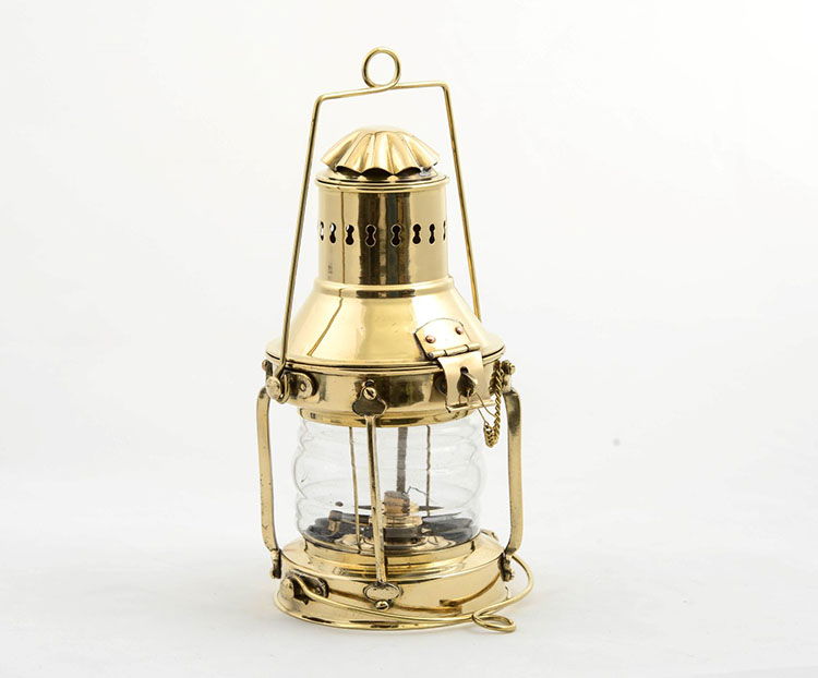 Brass Hanging Lantern Gas Lamp 4199