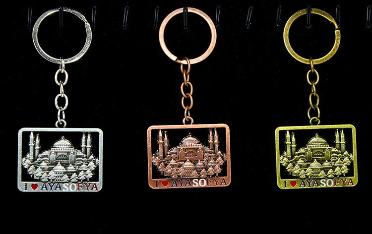 Metal Hagia Sophia Keychain Alk2200