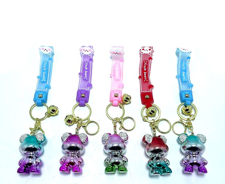 Teddy Bear Silicone Keychain Alk1703