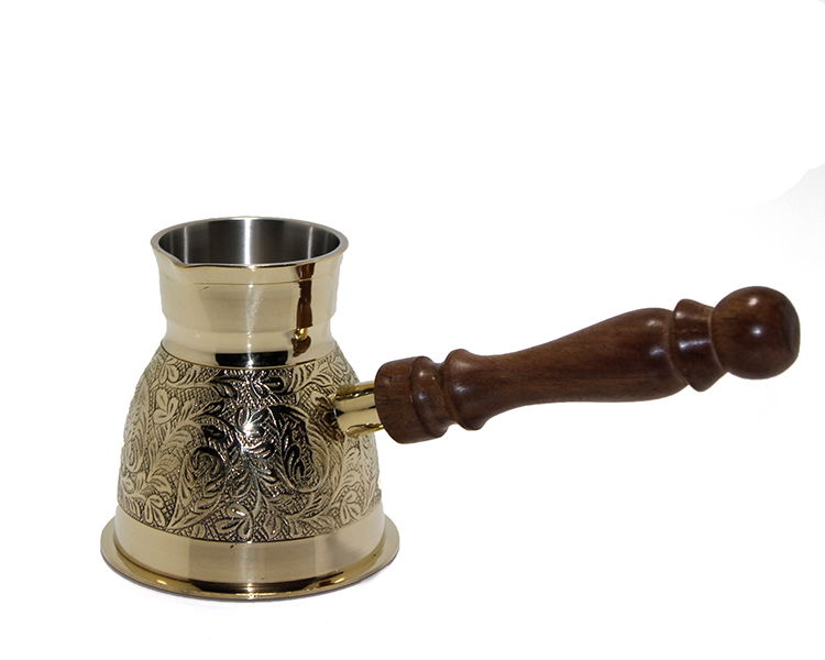 Brass Coffee Pot 4'' Inc KSK435