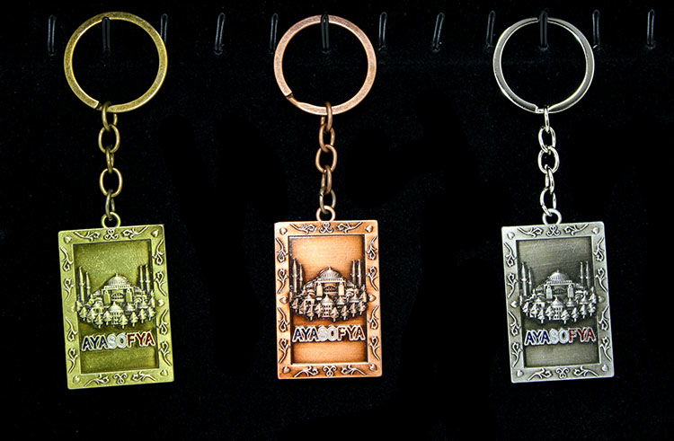 Metal Hagia Sophia Keychain Alk2204