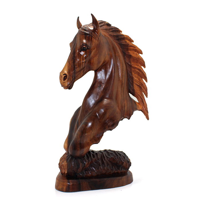 Wooden Horse Bust 57 cm ST00039