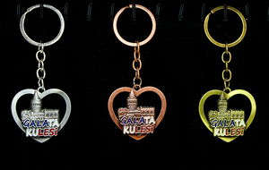 Metal Galata Tower Keychain Alk2209