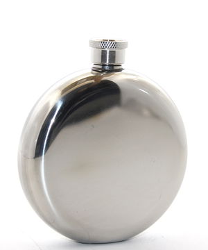 Stainless Steel Round 5 Oz Single Flask Alk2676