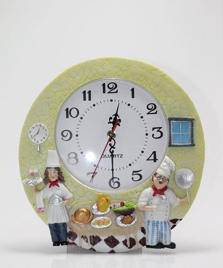 Wall Hanging Cook Design Polyester Clock ALK1541