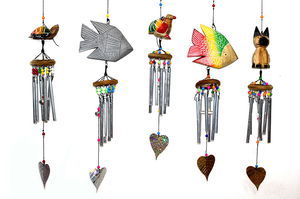 Top Wooden Bottom Metal Wind Chime No:1/1