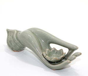 Ceramic Hand Design Incense Burner