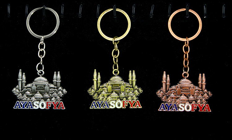 Metal Hagia Sophia Keychain Alk2206