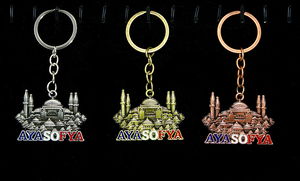 Metal Hagia Sophia Keychain Alk2206