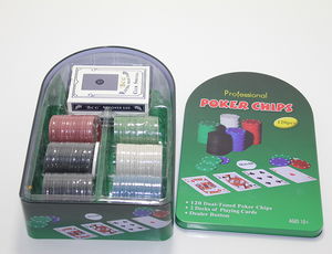 Poker Game Poker Game with 120 Chips and 2 Card Game Sets Alk2542