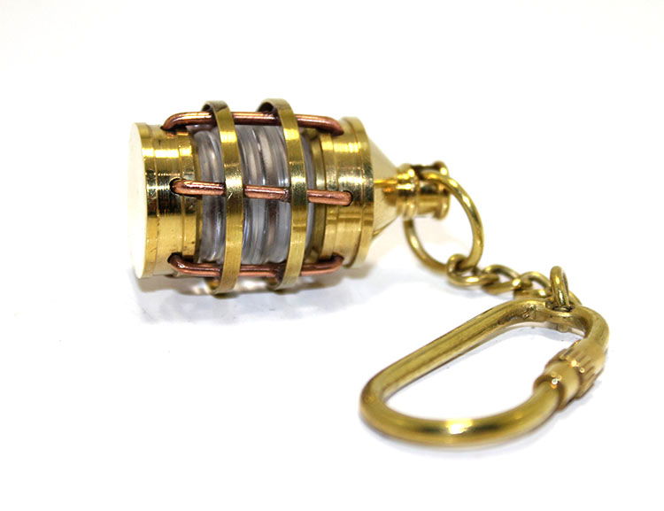 Brass Gas Lamp Keychain KSK120