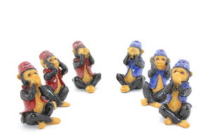 Polyester 3 Monkeys Turkey Printed 019-991