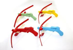 Wooden Colorful Crossbow Bow and Arrow 6Aly371