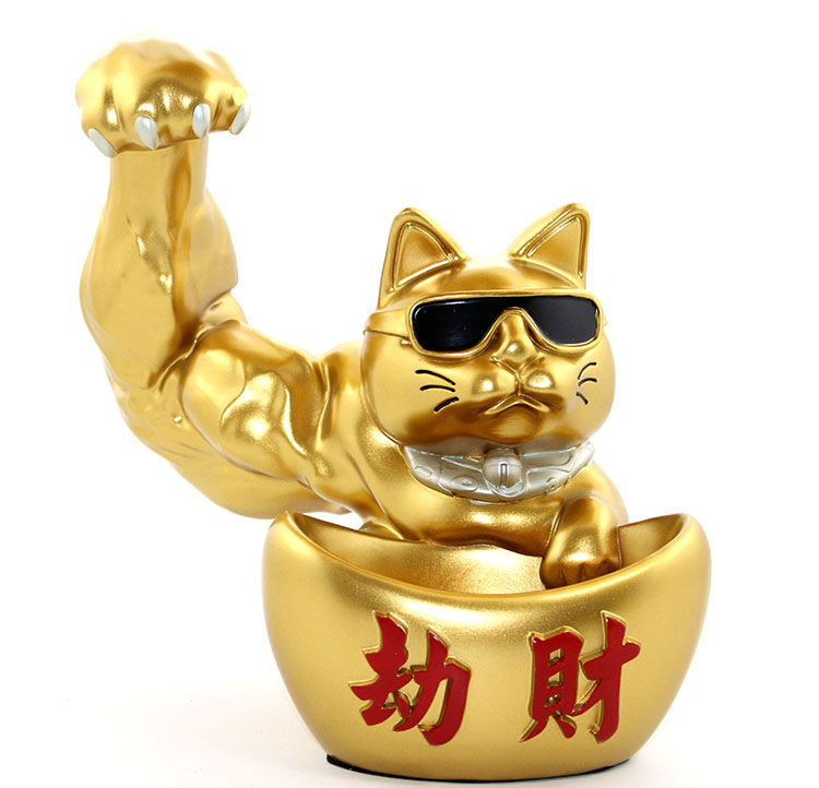 Polyester Lucky Cat Figure Alk2271