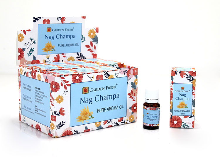 Nagchampa Flavored Censer Oil Gardenfreshoil.5