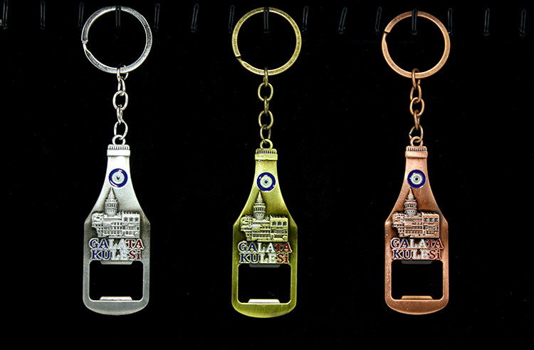 Metal Galata Tower Keychain And Opener Alk2207