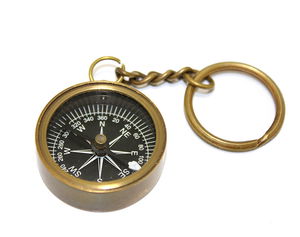 Brass Compass Keychain KSK50