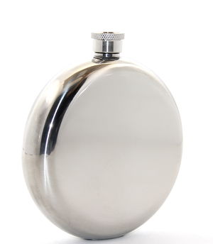 Stainless Steel Round 8 Oz Single Flask Alk2677