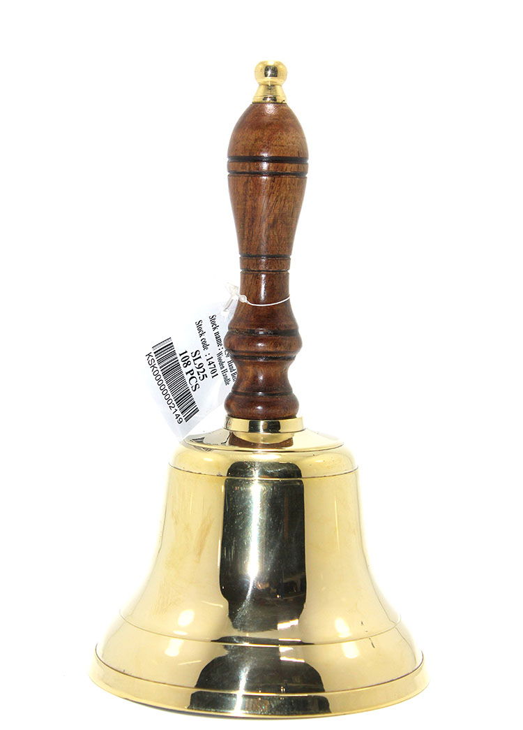 Brass Hand Bell Sl925