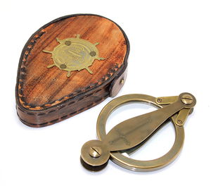 Brass Leather Case Magnifier KSK13