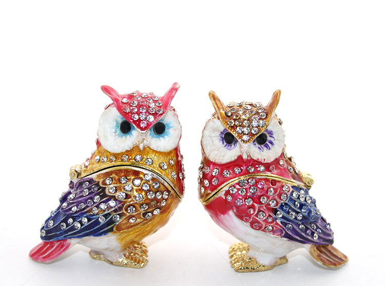 2'Owl Set with Swaroski Stones Alk1930