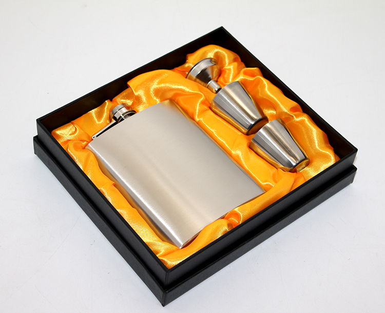 Stainless Steel 2 Shot Glass Flask Set Alk2659