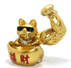 Polyester Lucky Cat Figure Alk2277