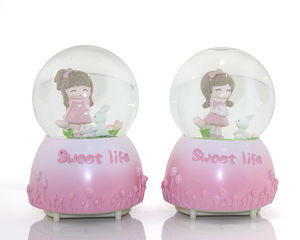 Snow Globe Lighted Musical Globe 13 Cm ALK282