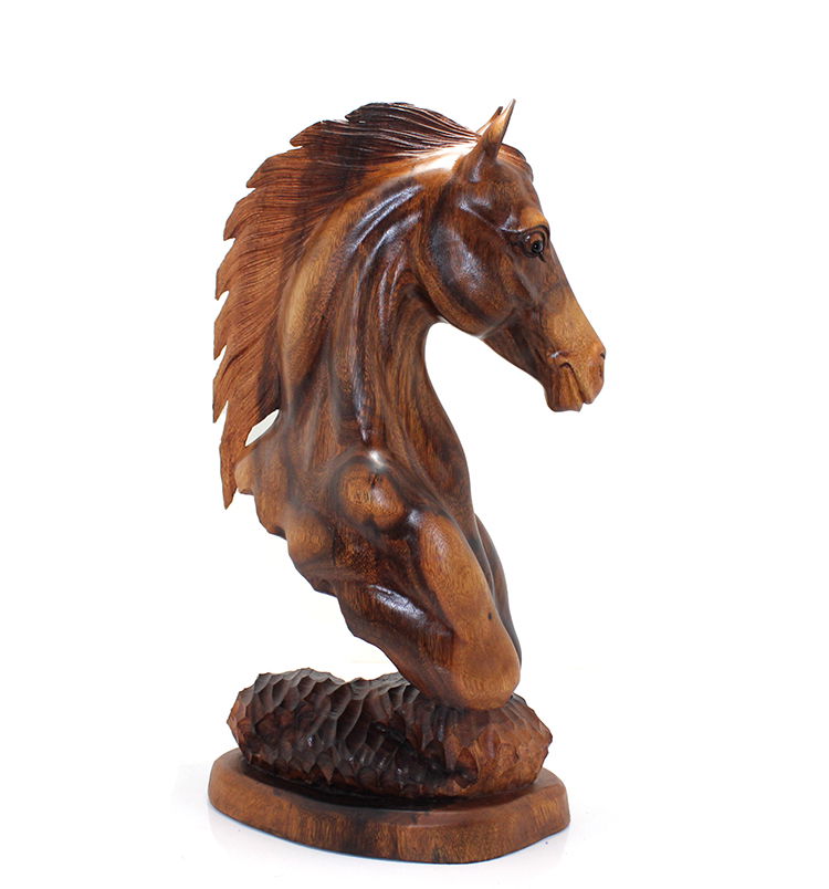 Wooden Horse Bust 57 cm ST00039