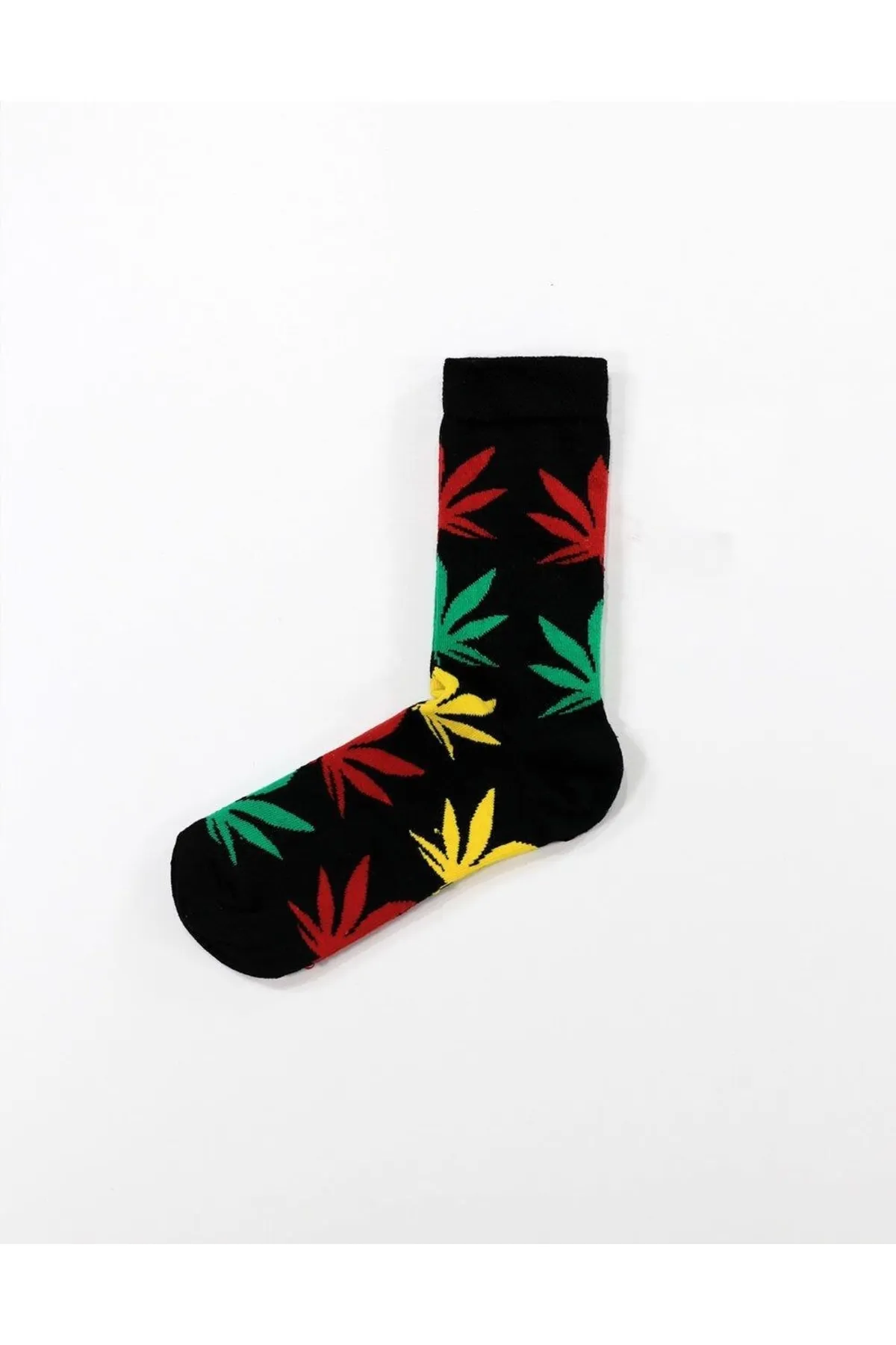 Unisex 5 Leaf Socks Black - Lksçrp25